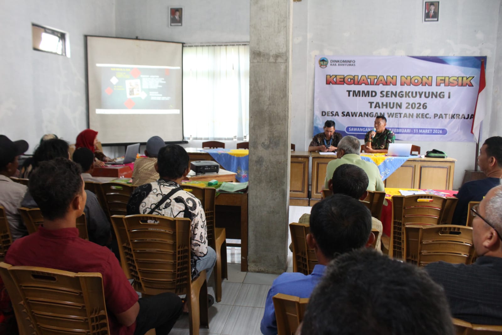 TMMD Kodim 0701/Banyumas Perkuat Semangat Bela Negara Warga Sawangan Wetan